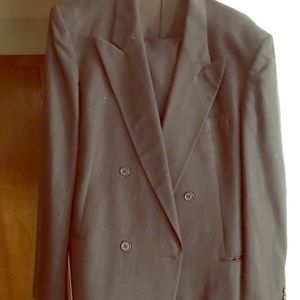 Vintage Zagato navy pinstripe suit size 42 reg
